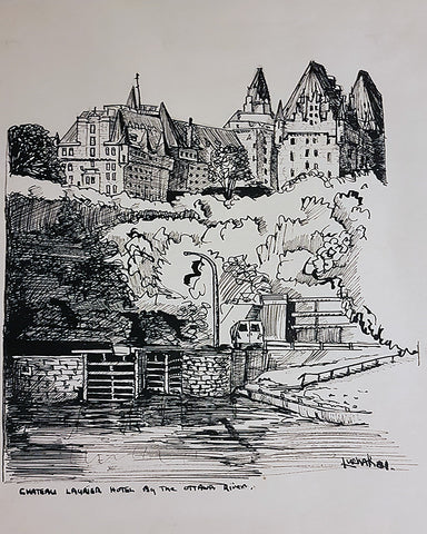 Chateau Laurier by the Ottawa Locks